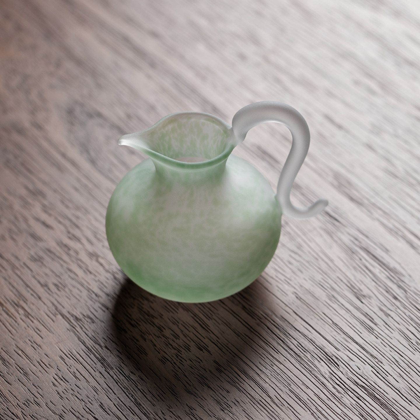 Frosted Glass Pitcher | 200ml | Sage Green Tea Ware