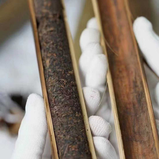 Mengsong Naka Bamboo Tube Shou Puerh Tea - 50g per Tube