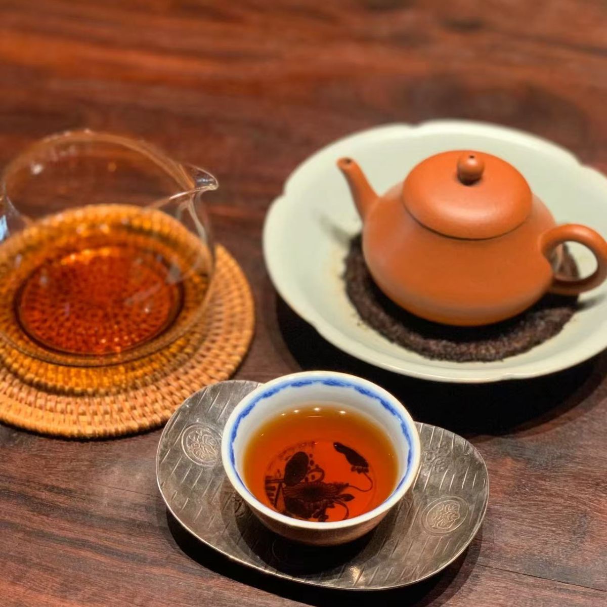 2018 Bulang Mountain Ripe Pu-erh Tea Cake 357g from Yunnan