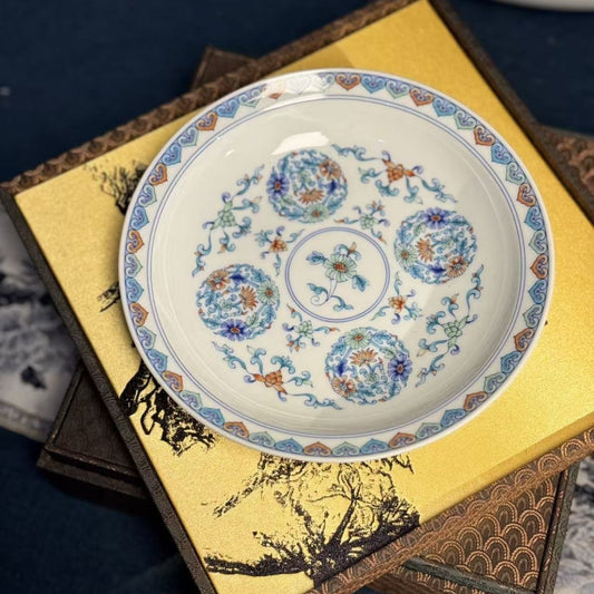 Doucai Daisy Jingdezhen Ceramic Teaware