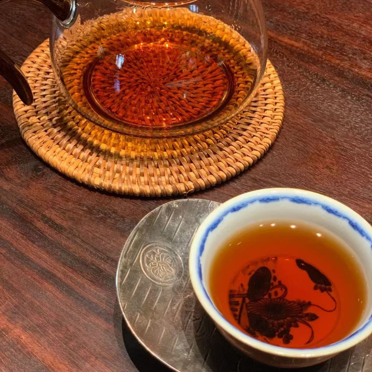 2018 Bulang Mountain Ripe Pu-erh Tea Cake 357g from Yunnan