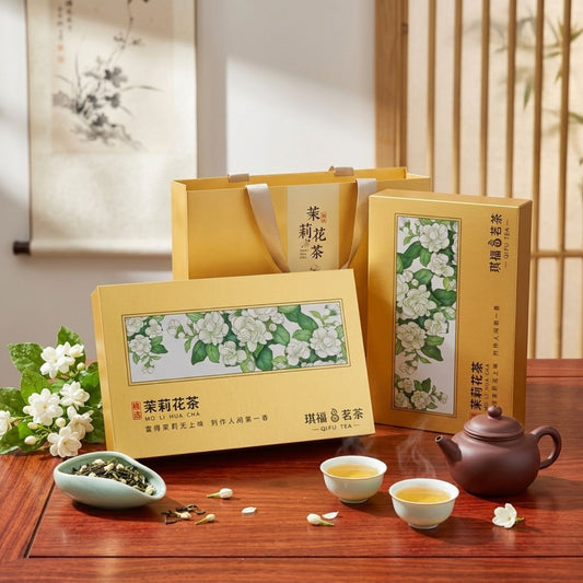 Premium Lan Xue Jasmine Green Tea Gift Box – 8 Sachets × 7g | Jasmine & Magnolia Blended