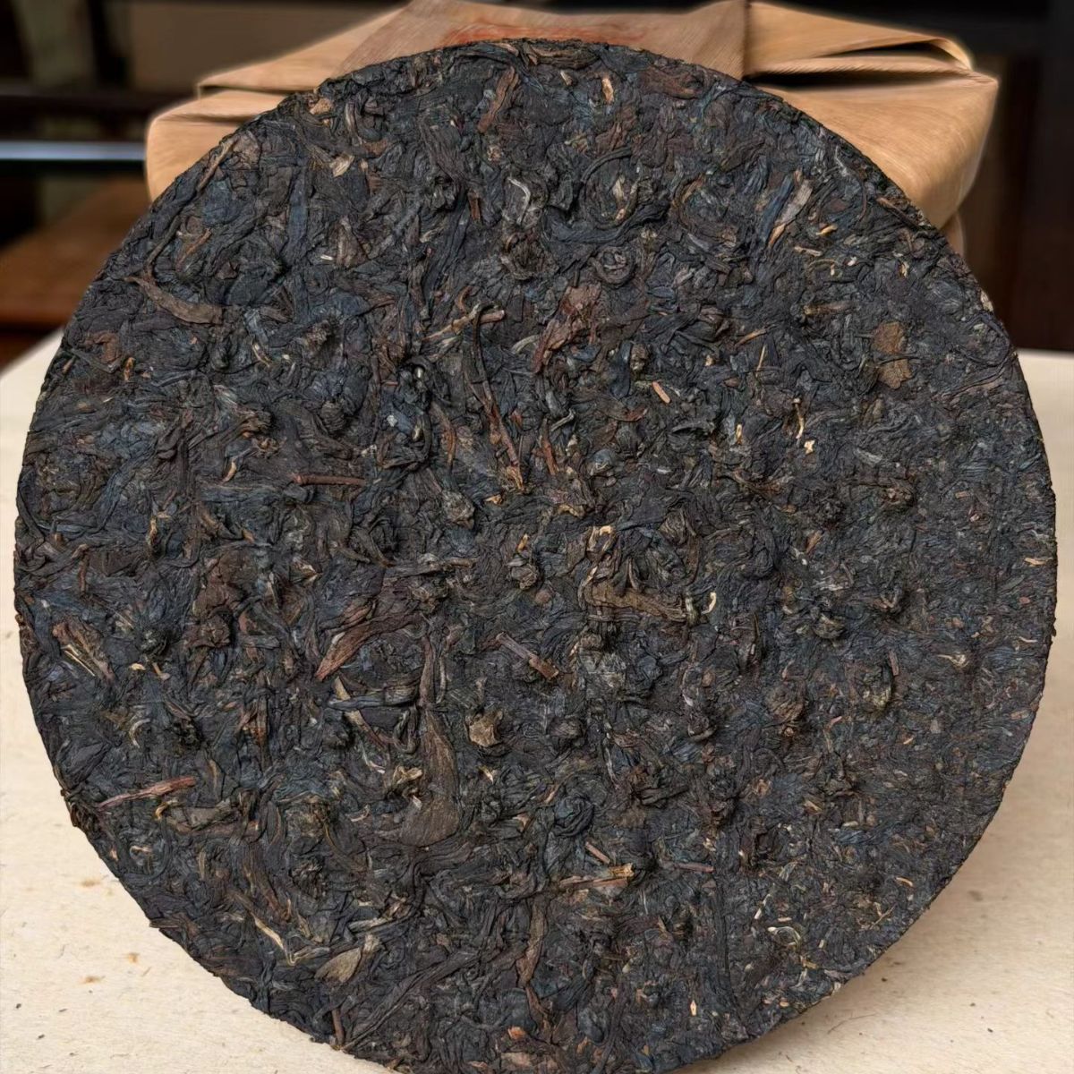 2003 Jingchang Hao Iron Cake Pu-erh (357g) | Ancient Tree Factory Sheng Pu-erh | Aged Reserve Collection | Smoky Aroma & Deep Returning Sweetness