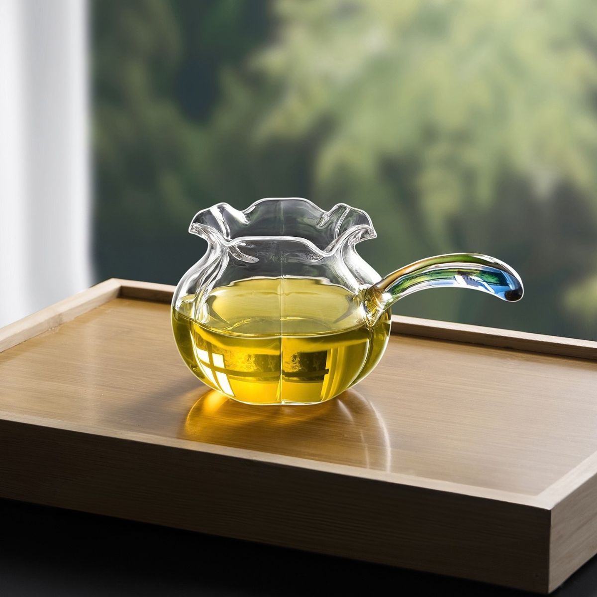 Micui Side-Handle Glass Fairness Pitcher – 350 ml