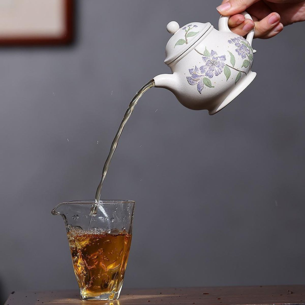 Ding Xiang Pan Hu Yixing Teapot | Raw White Jade Duan Ni Clay | Handcrafted 260ml