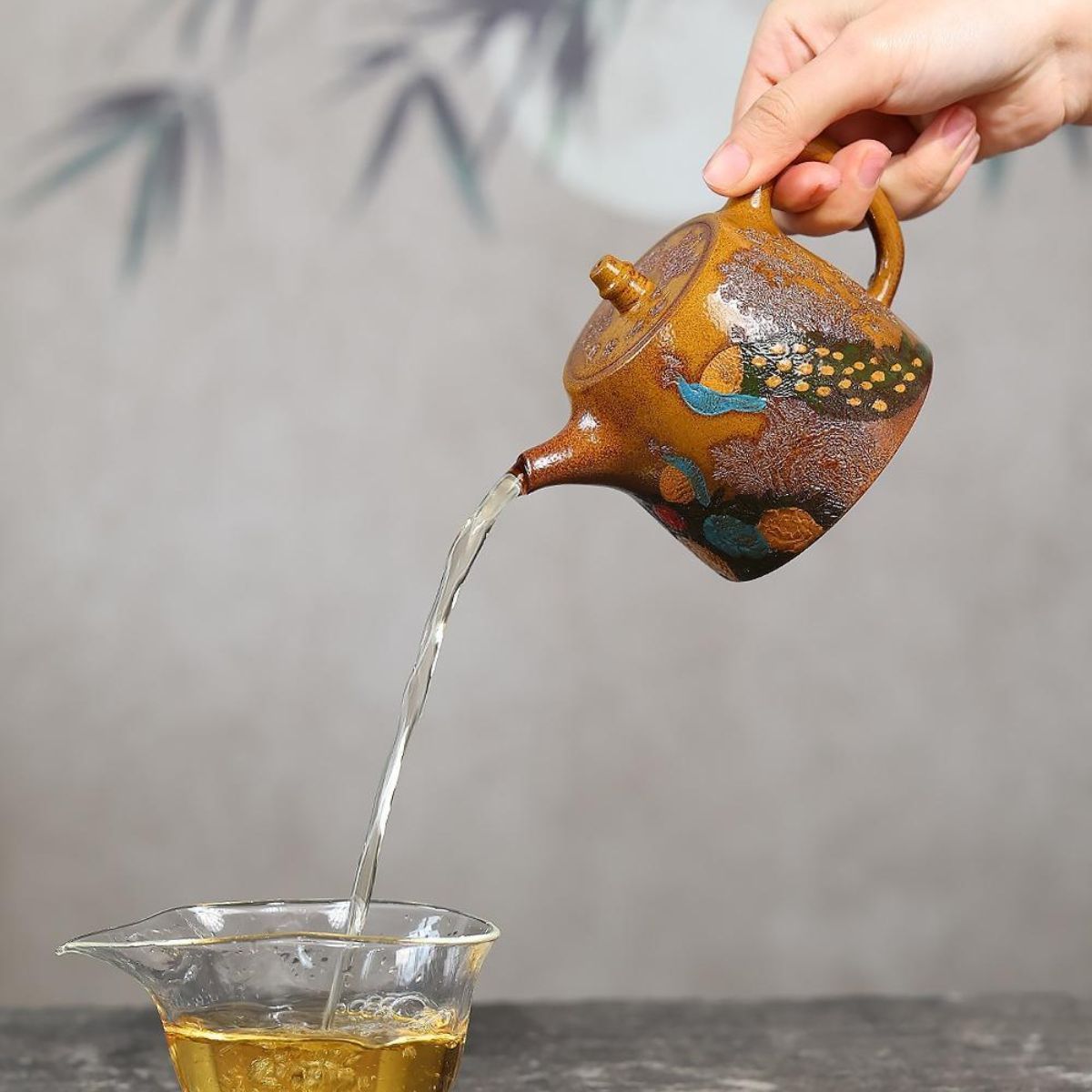 Que Yue Chun Ting Han Duo Yixing Teapot | Raw Golden Duan Ni Clay | Handcrafted 280ml