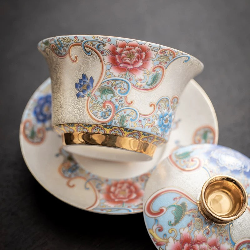 Jingdezhen Silver Cloisonné Enamel Gaiwan