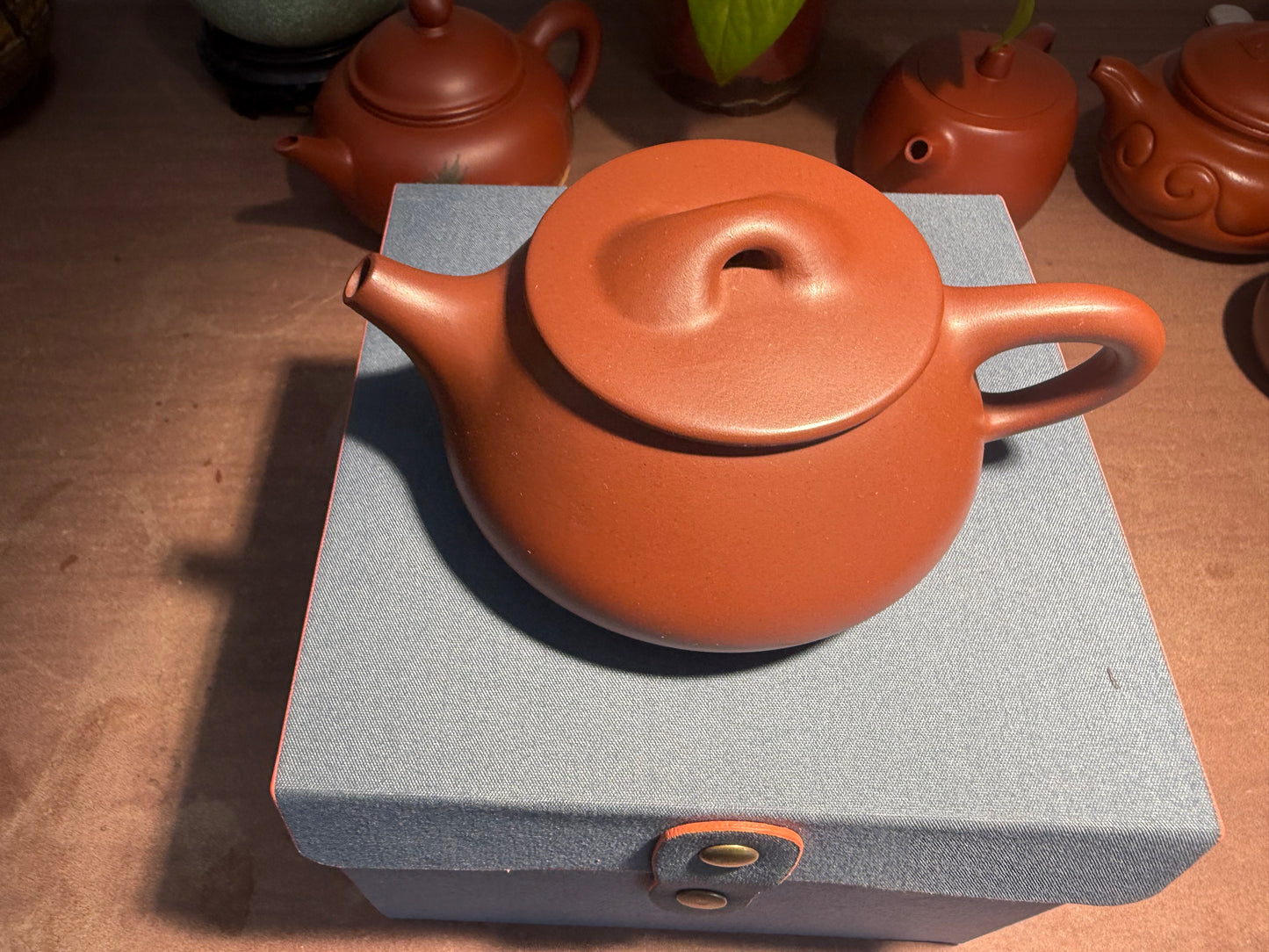 Yixing Semi-Handmade Purple Clay Teapot | Minimalist Smooth Surface 220ml