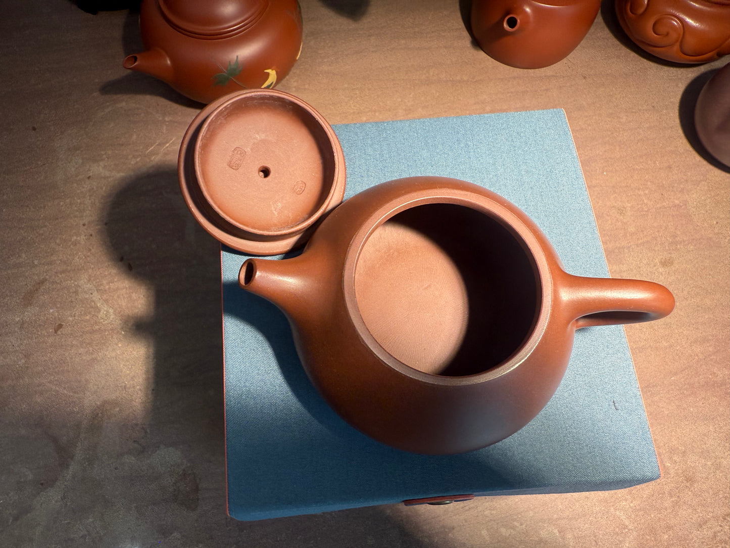 Yixing Semi-Handmade Purple Clay Teapot | Minimalist Smooth Surface 220ml