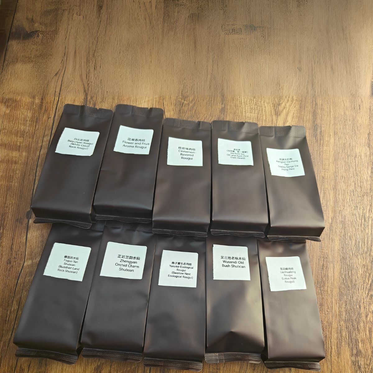 Premium Wuyi Rock Tea Master Collection (Light & Bold Blended) – 10 Packs*8.5g Elevated Yancha Experience: Floral, Fruity & Mineral