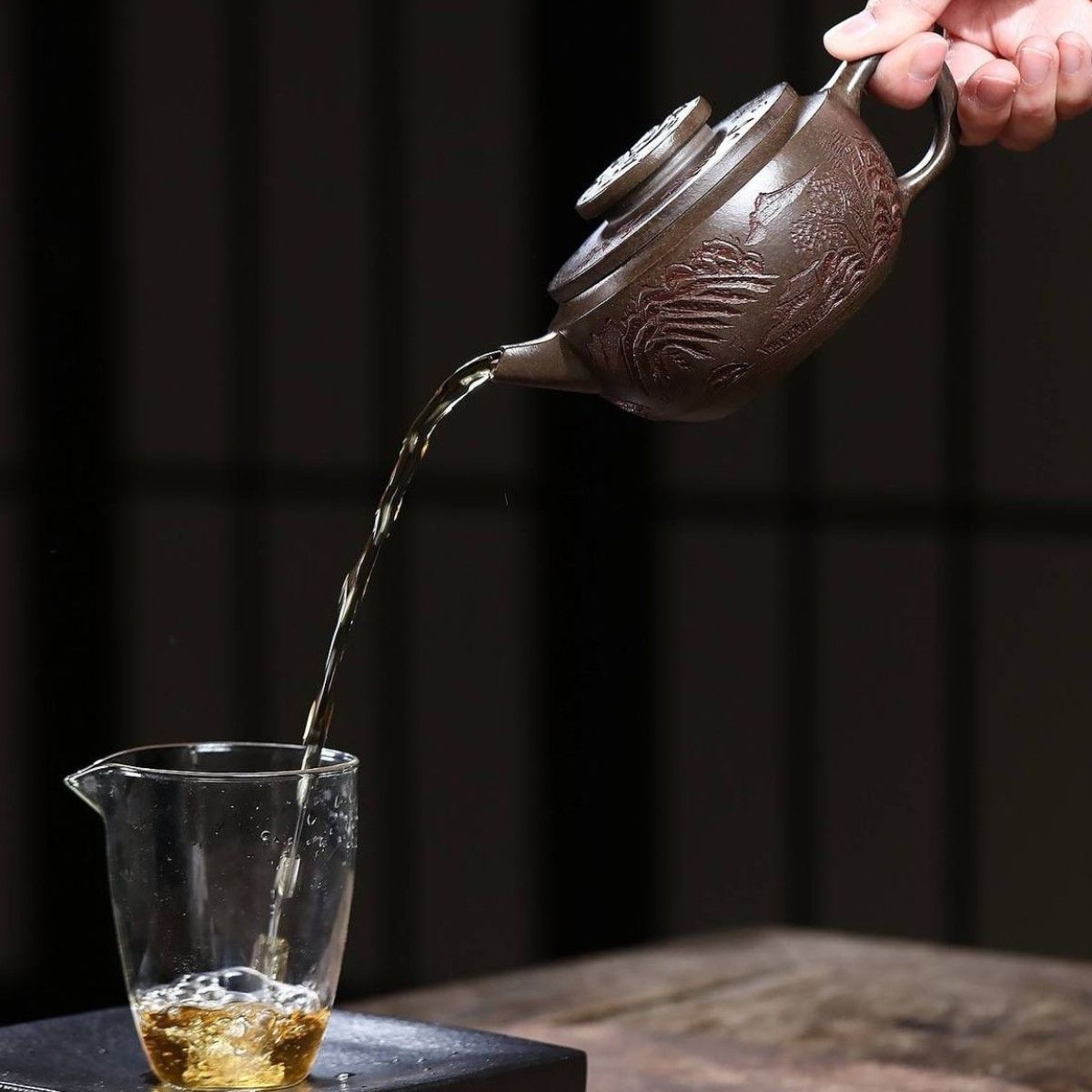 Ju Lun Han Wa Yixing Teapot | Aged Duan Ni Zisha Clay | Handcrafted 300ml