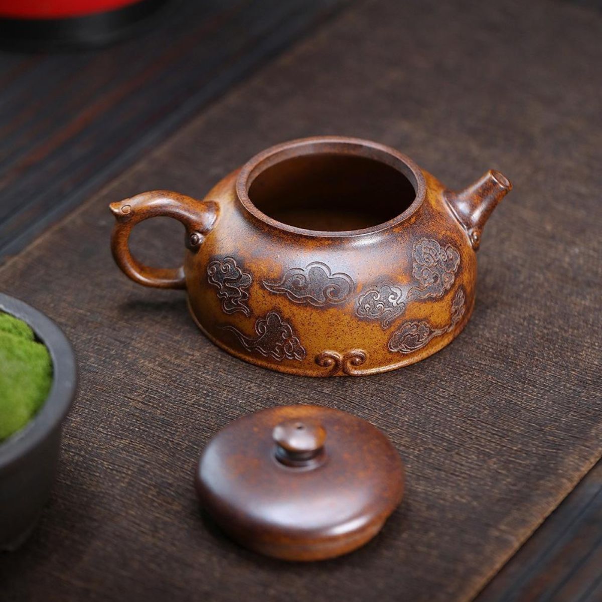 Handmade Yixing Purple Clay Teapot 270ml - Original High-Temperature Duan Ni Zisha Gongfu Tea Pot