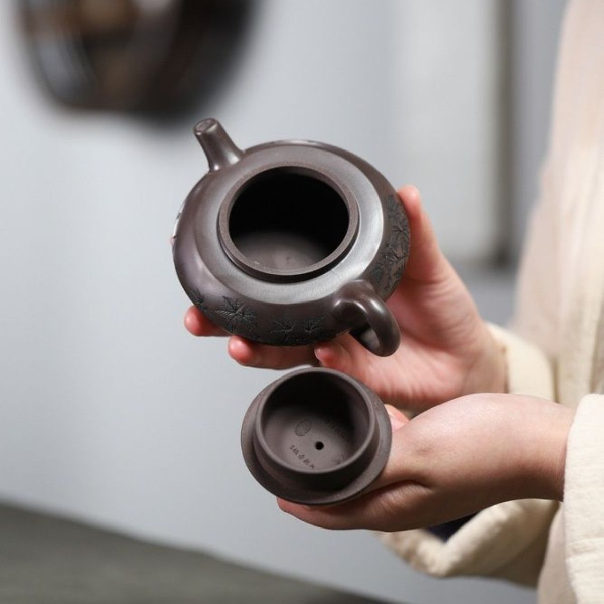Fei Huang Teng Da Yixing Tea Set | Chi Long Xue Sha Red Dragon Clay | Teapot & 2 Cups