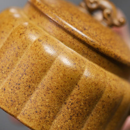 Long Rui Yixing Teapot | Raw Longgu Jinsha High-Fire Zisha Clay | Dragon-Inspired 300ml
