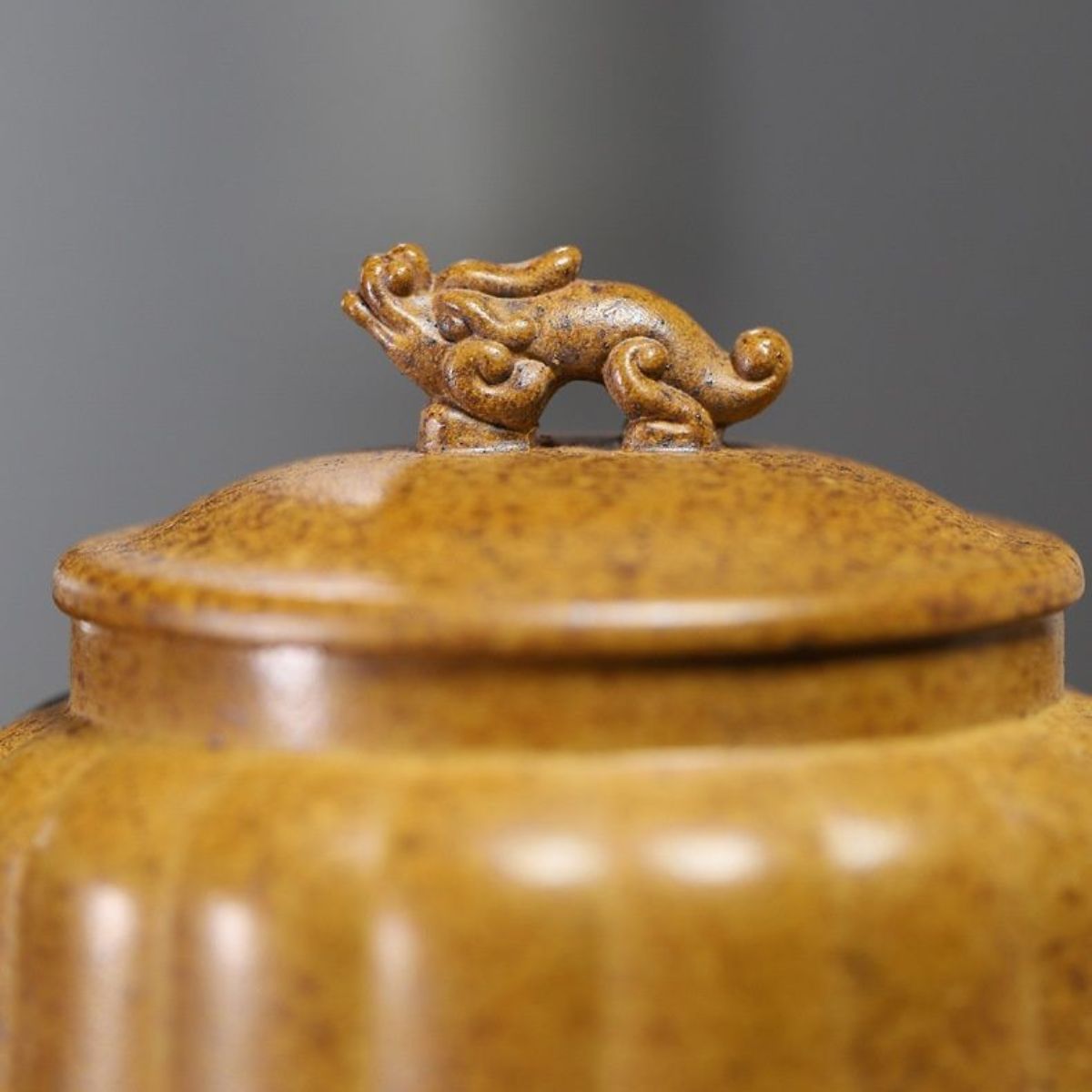 Long Rui Yixing Teapot | Raw Longgu Jinsha High-Fire Zisha Clay | Dragon-Inspired 300ml