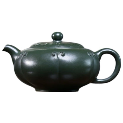 Ling Hua Ru Yi Yixing Teapot | Raw Lu Ni Green Zisha Clay | Handcrafted 250ml