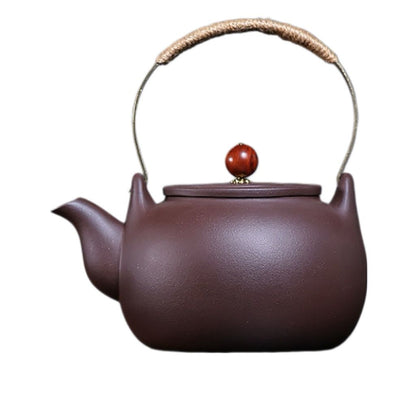 Wei Lu Zhu Cha Yixing Teapot | Authentic Raw Zi Ni Purple Clay | Large 1050ml Gathering Pot