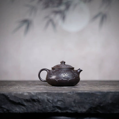 Lian Xiang Qing Yuan Yixing Teapot | Raw Shi Huang Yellow Zisha Clay | Handcrafted 330ml