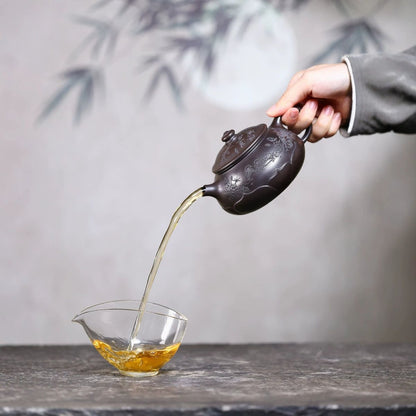 Lian Xiang Qing Yuan Yixing Teapot | Raw Shi Huang Yellow Zisha Clay | Handcrafted 330ml