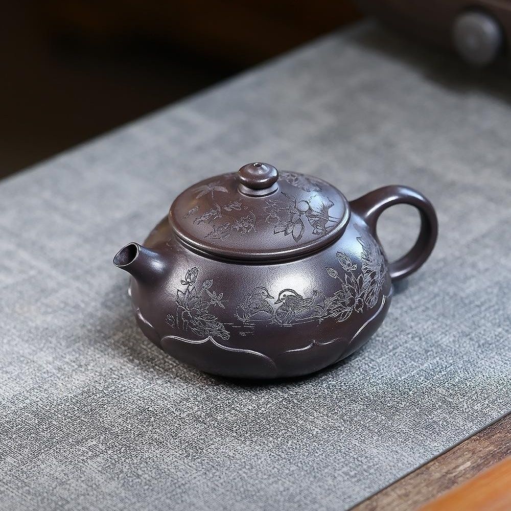 Lian Xiang Qing Yuan Yixing Teapot | Raw Shi Huang Yellow Zisha Clay | Handcrafted 330ml
