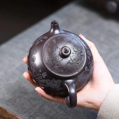 Lian Xiang Qing Yuan Yixing Teapot | Raw Shi Huang Yellow Zisha Clay | Handcrafted 330ml