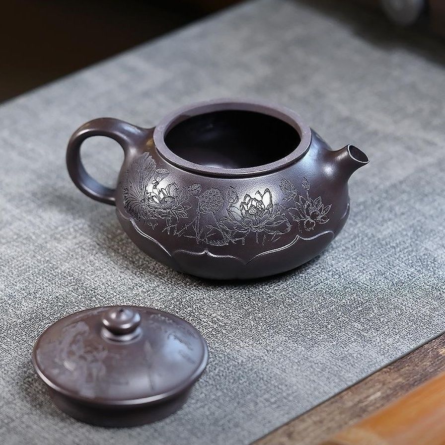 Lian Xiang Qing Yuan Yixing Teapot | Raw Shi Huang Yellow Zisha Clay | Handcrafted 330ml