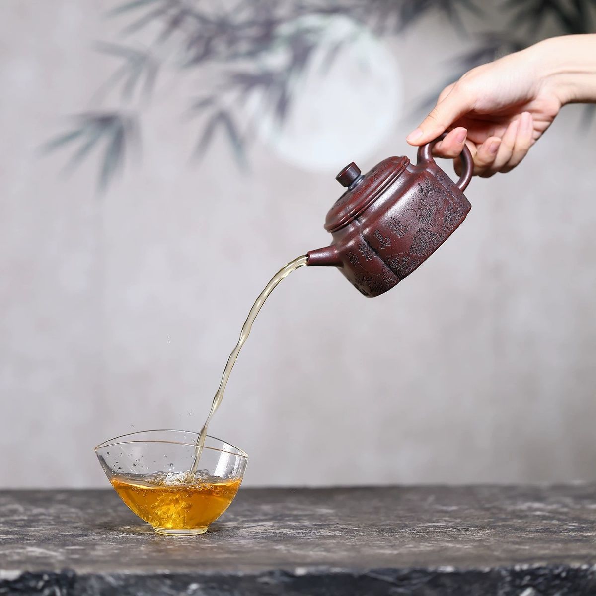 Long Ma Jing Shen De Zhong Yixing Teapot | Raw Gu Wu Ni Ancient Dark Clay | Handcrafted 370ml