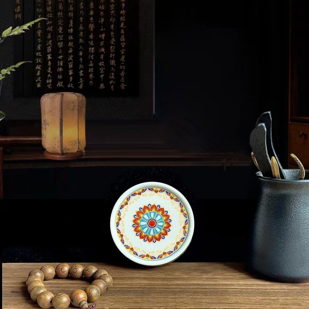 Jingdezhen Ying Luo Entangled Lotus 5-Piece Tea Set | High-Fire Porcelain | Gaiwan, Tray & Cups