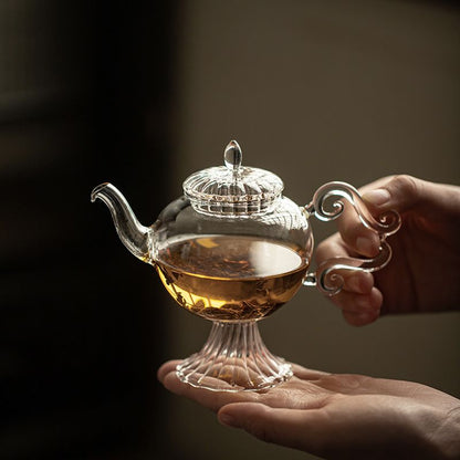 Qingyun Footed Gongfu Teapot 200ml – Premium Chinese High-Footed Tea Brewing Pot for Gongfu Tea Ceremony
