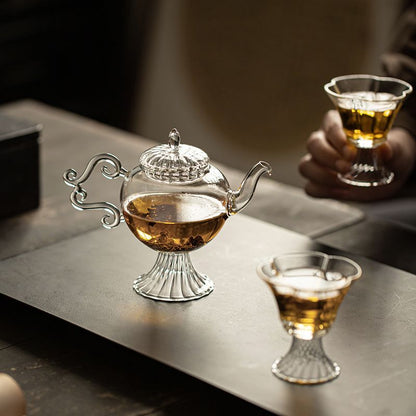 Qingyun Footed Gongfu Teapot 200ml – Premium Chinese High-Footed Tea Brewing Pot for Gongfu Tea Ceremony