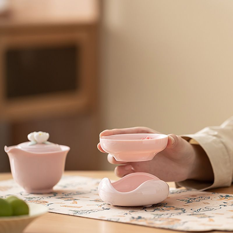 Handcrafted Floral Ceramic Tea Strainer | Gongfu Tea Accessory