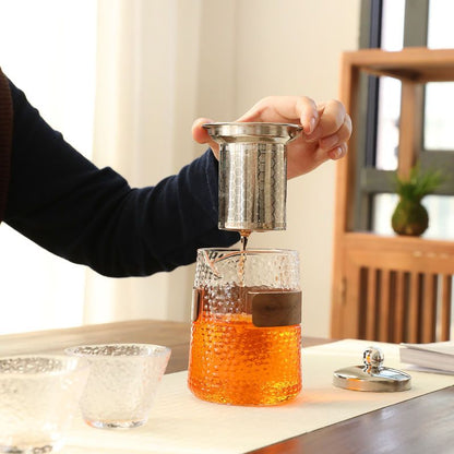 Glass Travel Tea Set – 1 Teapot & 5 Tasting Cups | Portable Gongfu Tea Kit