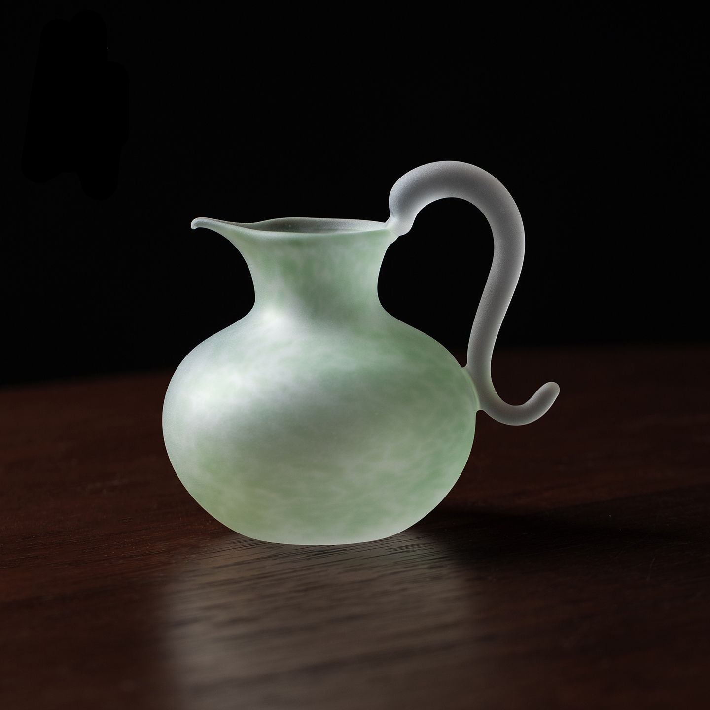 Frosted Glass Pitcher | 200ml | Sage Green Tea Ware