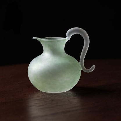 Frosted Glass Pitcher | 200ml | Sage Green Tea Ware