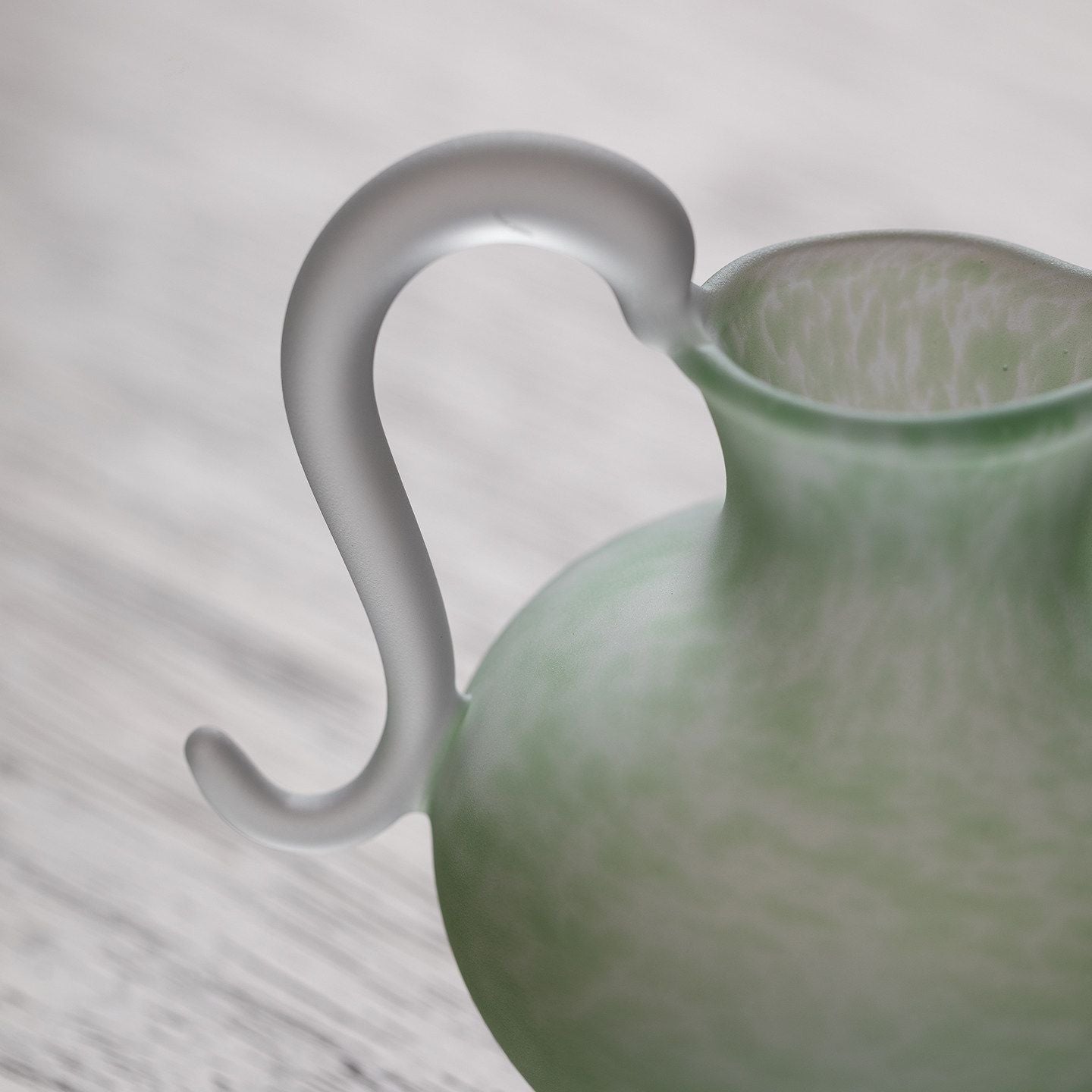 Frosted Glass Pitcher | 200ml | Sage Green Tea Ware
