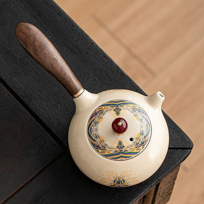 Ru Ware Side-Handle Pitcher | 220ml | Colored Glaze Ceramic