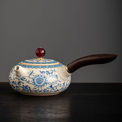 Ru Ware Side-Handle Pitcher | 220ml | Colored Glaze Ceramic