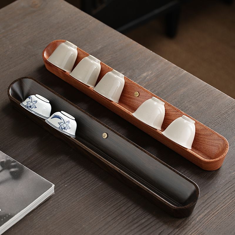 Solid Wood Teacup Drying Rack