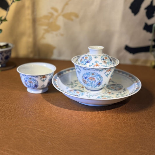 Doucai Daisy Jingdezhen Ceramic Teaware