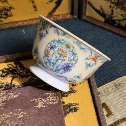 Doucai Daisy Jingdezhen Ceramic Teaware