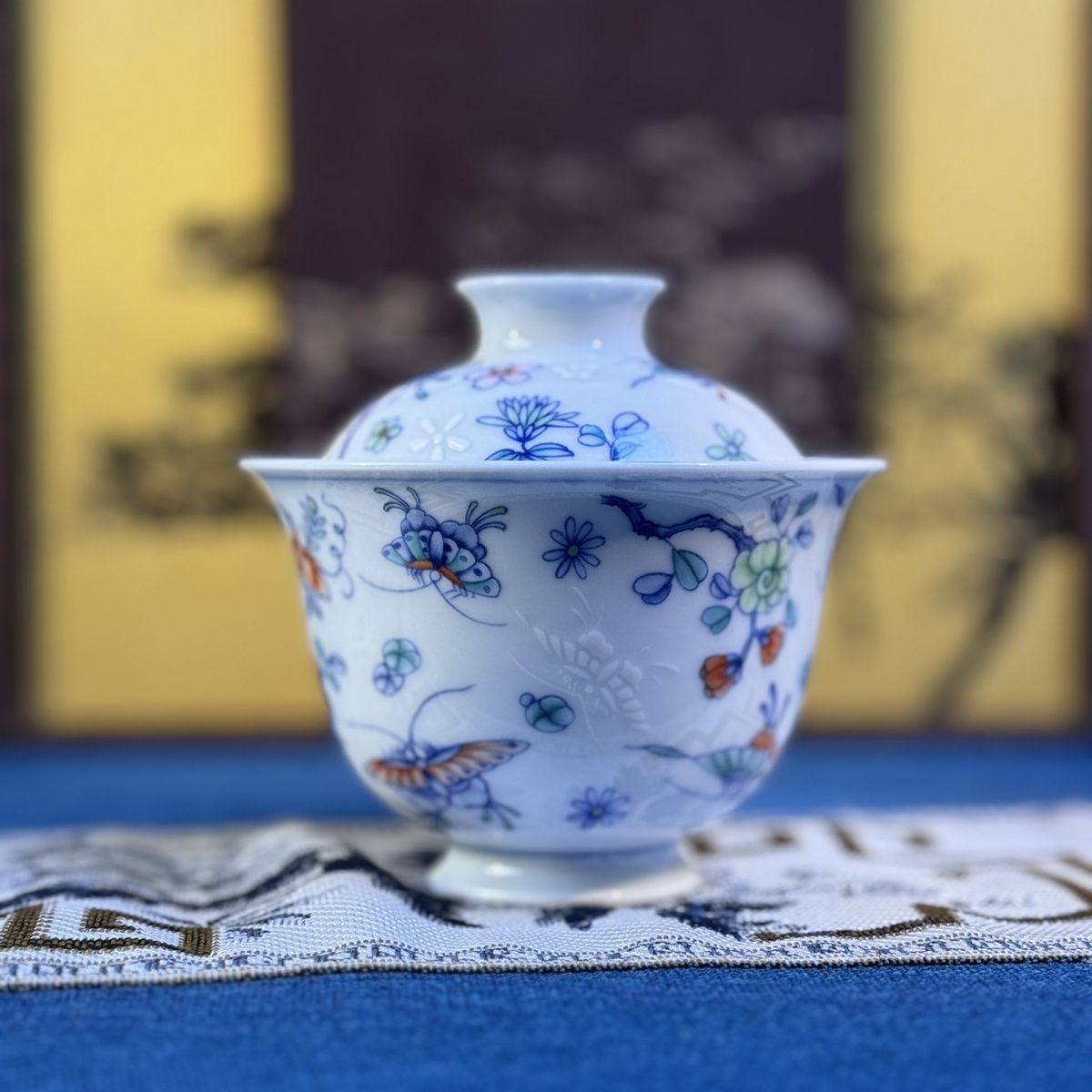 Butterfly & Blossom Jingdezhen Ceramic Teaware