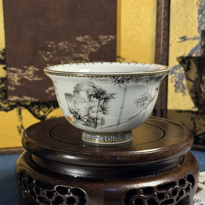 Ink Bamboo Jingdezhen Ceramic Teaware