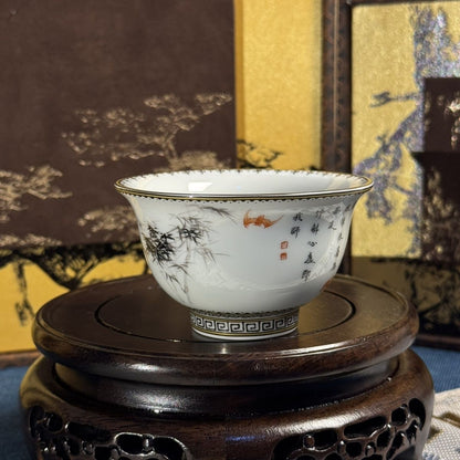 Ink Bamboo Jingdezhen Ceramic Teaware