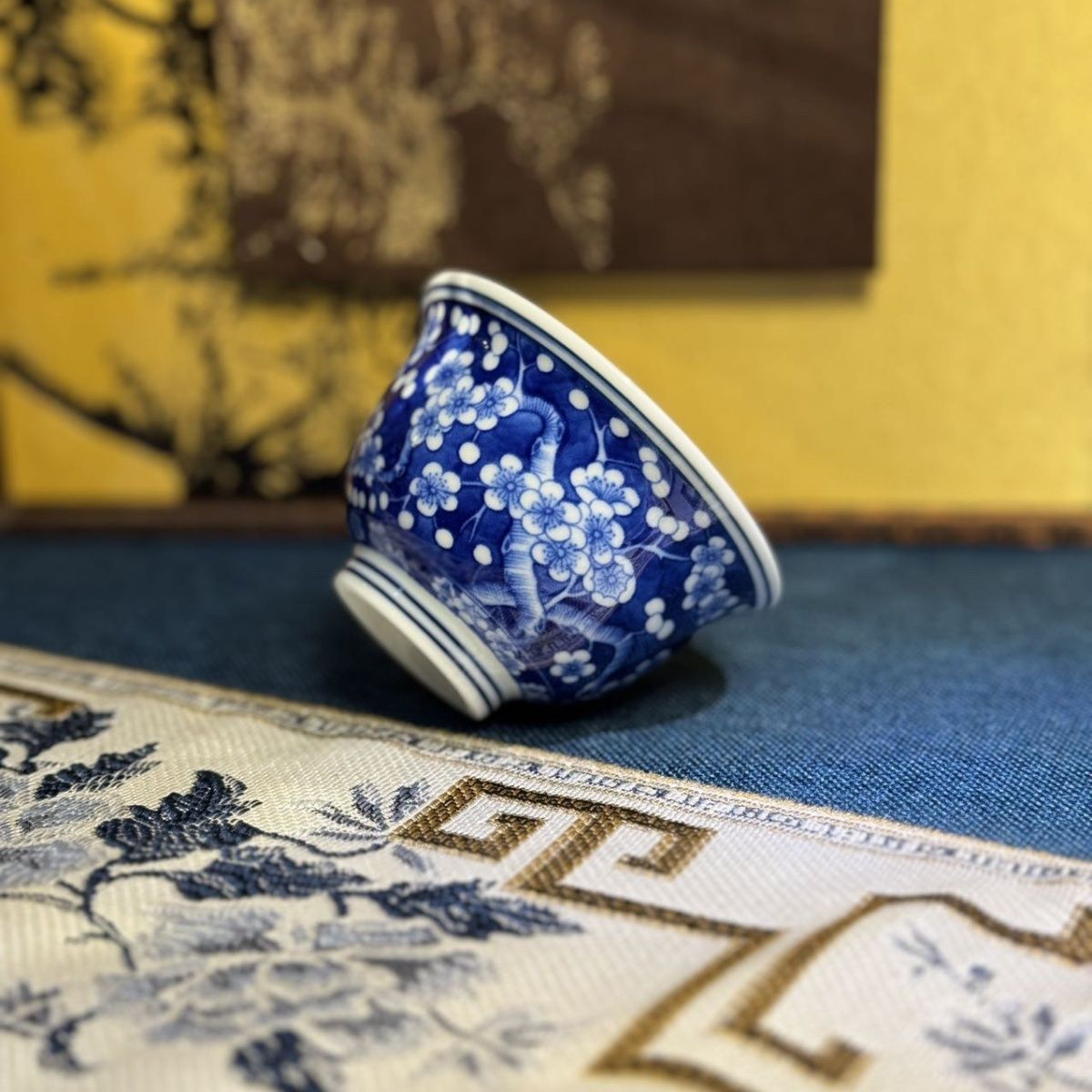 Ice Blue Plum Blossom Jingdezhen Ceramic Teaware