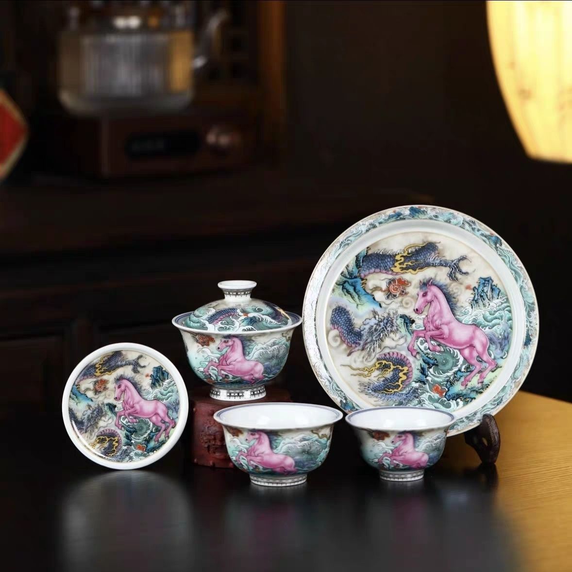 Longma Spirit Jingdezhen Ceramic Gongfu Teaware