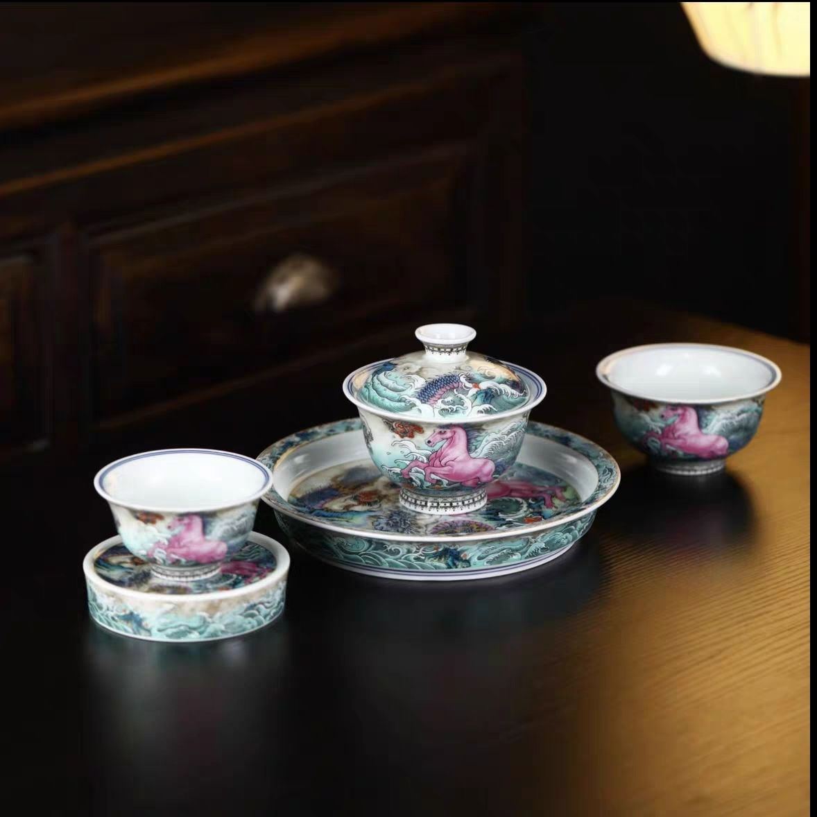 Longma Spirit Jingdezhen Ceramic Gongfu Teaware
