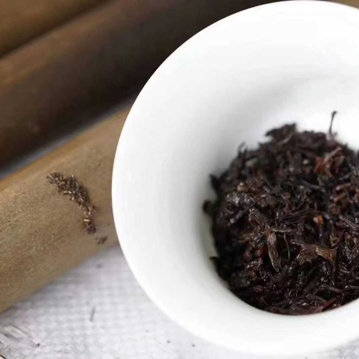 Mengsong Naka Bamboo Tube Shou Puerh Tea - 50g per Tube