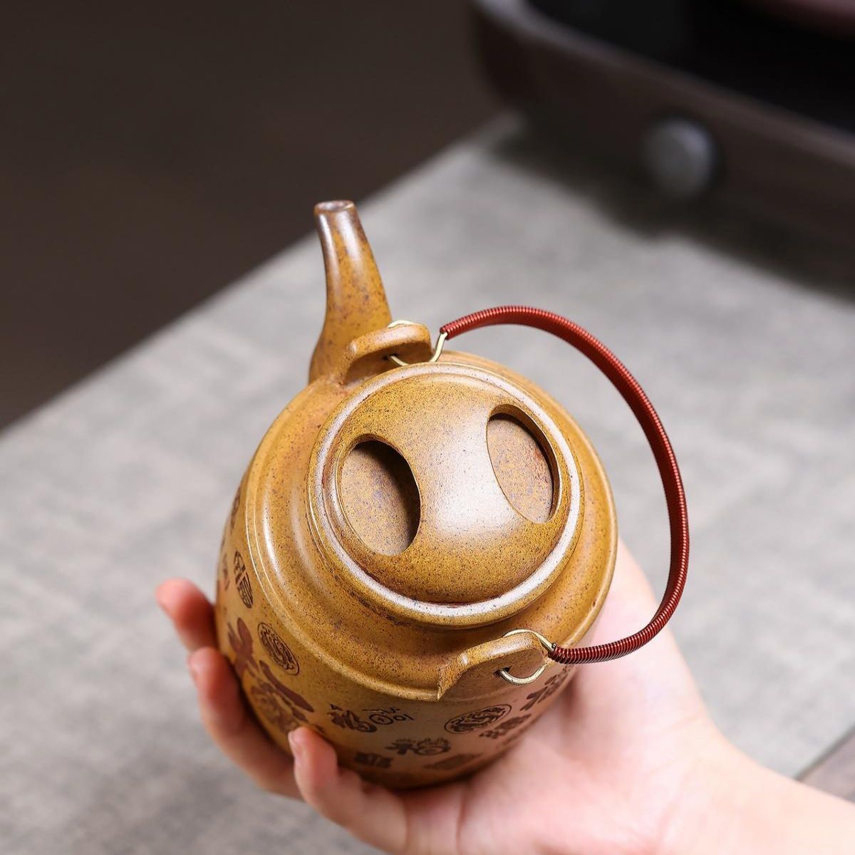 Bai Fu Yang Tong Yixing Teapot | Rare Longgu Jinsha Zisha Clay | Handcrafted 550ml