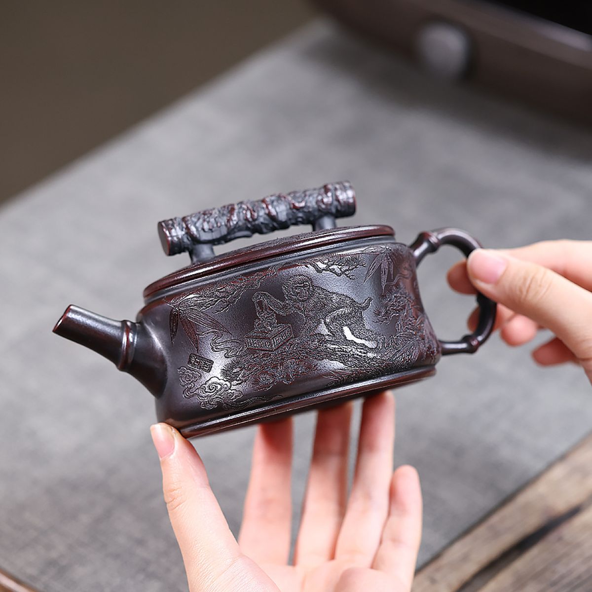 Xilu Fenghou Yixing Teapot — Handcrafted Ancient Bronze Clay, 200ml