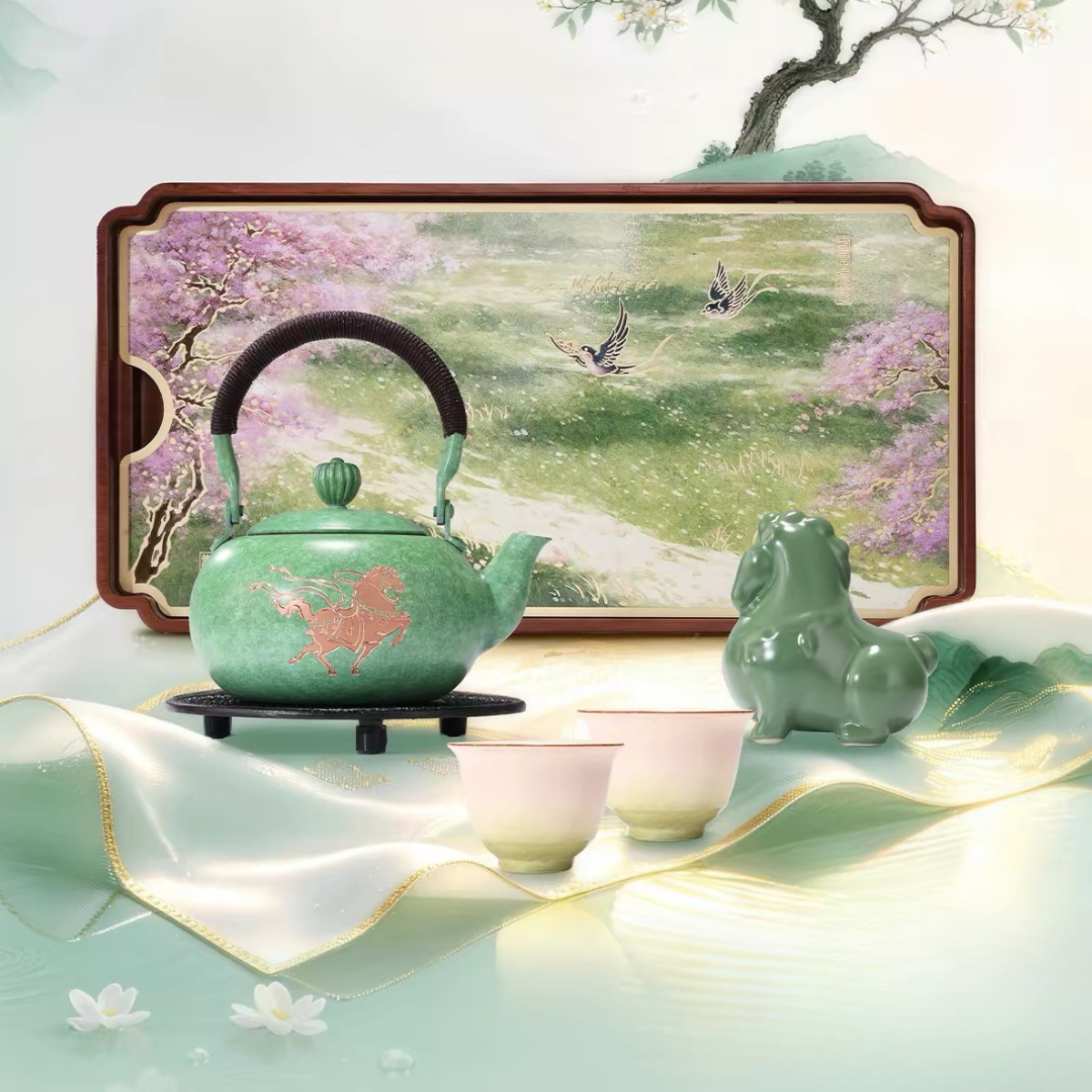 Chun Feng De Yi Copper Teapot Gift Set – Poetic Tea Ware Collection